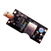 Carte d'extension adaptateur NGFF M.2 Key B vers USB 3.0 avec emplacement pour carte SIM 8 broches pour module WWAN/LTE 3G/4G/5G, compatible SSD M.2 3042/3052