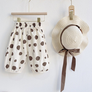 Setelan Fashion 3 Potong untuk Anak Perempuan Musim Panas 2025: Atasan Tanpa Lengan Model Boneka + Celana Kulot + Topi - Product Image 3