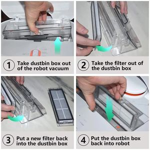 Accesorios de repuesto para aspiradora, cepillo principal, filtro Hepa, Kit de cepillo lateral para <span class=keywords><strong>Xiaomi</strong></span> Mijias Roborock E25 S5 E20 E25 <span class=keywords><strong>C10</strong></span> S50 - Product Image 6