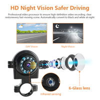 Cámara de Reversa para Camiones de Trabajo Pesado AHD 720P/1080P, Cámara de Visión Lateral para Puntos Ciegos, Impermeable IP68, Función de Visión Nocturna para Autobús
