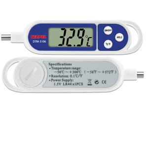 Thermomètre alimentaire numérique TECPEL DTM-3106 à lecture instantanée avec sonde hygiénique pour le contrôle de la température de cuisson - Product Image 4