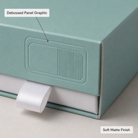Boîte cadeau rigide personnalisée pour appareils électroniques, avec tiroir coulissant, plateau et ruban de tirage, vente en gros directe usine