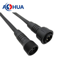 Nylon de haute qualité étanche 2 broches mâle et femelle avec câble connecteur Led M19 IP68