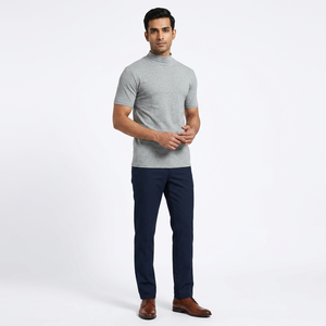Nouveaux hommes sweat à col roulé hommes chandails décontracté col roulé couleur unie qualité chaud mince pulls à col roulé pull hommes - Product Image 1