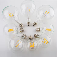 Vintage Edison G125 Globe LED Filament éclairage en gros E27/E26 Base en aluminium pour un usage domestique avec B22 & E14 Options