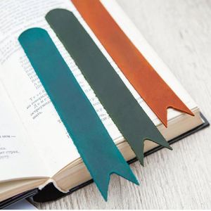 Wholesale Pu Leather Concise Modern Student Page Markers Special Portable <b>Bookmark</b> Gift for Read Lovers - Product Image 2