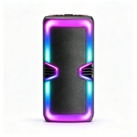 Altavoces Portátiles para Exteriores con Luces RGB, Altavoz Bluetooth, Recargable, TWS, Estéreo, Karaoke, Control Remoto, en Bolsa de Polipropileno, Caja de Espuma a Color