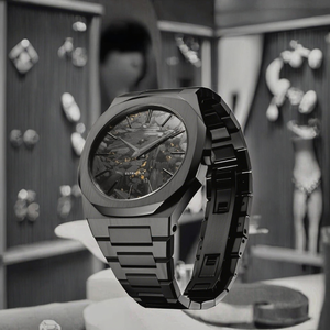 Montre-bracelet de luxe étanche pour hommes, en acier inoxydable 316L, 40mm, motif <span class=keywords><strong>volcan</strong></span> noir, Quartz Miyota, Ultra-mince, 20mm, nouveau - Product Image 5