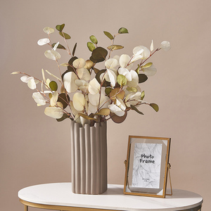 Arreglo Floral Moderno para Decoración del Hogar, Ramo de Flores Secas, Florero de Cerámica Tipo Cliff - Product Image 6