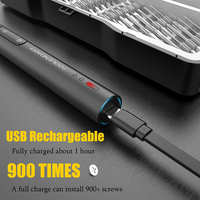 Tournevis électrique LED 55-en-1 avec couple réglable et embouts magnétiques pour la réparation d'ordinateurs et de consoles de jeux