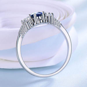 Ювелирное кольцо из драгоценных камней, 925 стерлингового серебра - Product Image 4