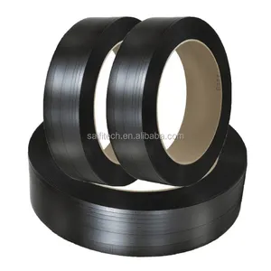 Máquina de embalaje Bale Black PET Plastic Tape Factory Green Poliéster PET Band Strap