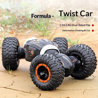 Voiture RC tout-terrain transformable 4x4 à double face, avec fonctions de retournement et de torsion, pour la montée et les obstacles, télécommandée, échelle 1:16
