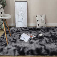 Factory Supply Good Quality, PV Fur Long Pile Tie Dye and Solid Fluffy Carpet 3d Design Shaggy Floor Area Rugs for Living Room/