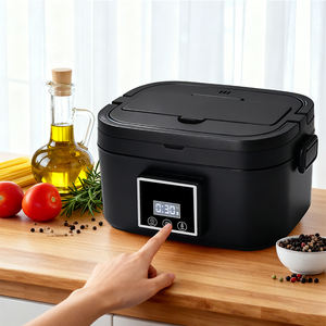 Boîte à lunch <span class=keywords><strong>chauffante</strong></span> sans fil, boîtes à lunch électriques auto-chauffantes pour hommes et femmes avec batterie et chauffe-aliments de 1,50 L - Product Image 2