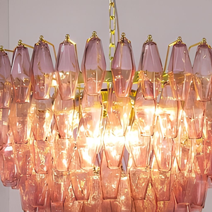 Franse Murano gekleurde decoratieve luxe kroonluchter, eenvoudige <span class=keywords><strong>LED</strong></span> hanglamp, Scandinavische glazen hanglamp voor slaapkamer en woonkamer - Product Image 6