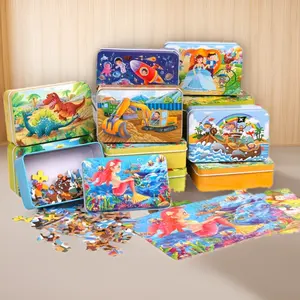 32 Styles uniques Puzzle éducatif en bois pour enfants Puzzle d'histoire de dessin animé pour enfants Puzzles unisexes personnalisables