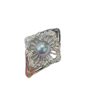 ขาตั้งเครื่องประดับเงิน DIY 10679 สำหรับลูกปัดกลมขนาด 7-9 มม. ขาตั้งแหวนเงินแท้ S925 แบบไม่มีลวดลาย พร้อมอุปกรณ์ตกแต่งแฟชั่นทันสมัย - Product Image 4