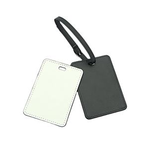 Alta calidad Diy sublimación espacios en blanco cuero etiqueta de equipaje en blanco - Product Image 1