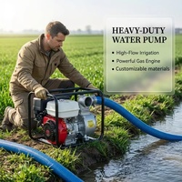Pompe à eau à essence pour l'irrigation agricole, design portable pour l'irrigation des fermes