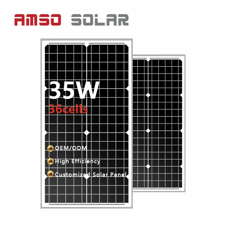 Made In China 35W 45W 60W 75W 90W 105W Mono Zonnepanelen Aangepaste Mini zonnepaneel Voor Kleine Zonnestelsel