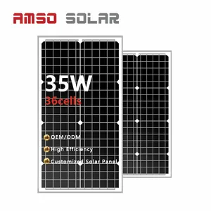 Made in China 35W 45W 60W 75W 90W 105W mono painéis solares personalizado mini painel solar para sistema solar pequeno