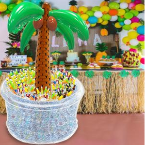 Gran oferta, soportes inflables para bebidas de PVC y enfriador de hielo de palmera, Buffet de fiesta de verano de gran capacidad para eventos al aire libre - Product Image 4