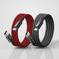 Cable de Datos USB-A a USB-C con Trenzado de Nailon, Carga Rápida 6A, 1M/1.5M para Tablet/Laptop con Apagado Automático, Venta al Por Mayor