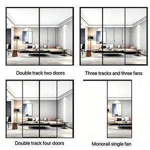 <span class=keywords><strong>Porte</strong></span> pliante double vitrage de <span class=keywords><strong>véranda</strong></span>, norme australienne, finition personnalisée pour cour de villa extérieure - Product Image 2