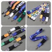 Lanière personnalisable en polyester avec impression par sublimation, avec crochet, logo, lanière personnalisée