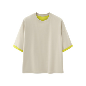 T-shirt personnalisé double face de haute qualité en coton pur 2026, frais et à séchage rapide, à manches courtes - Product Image 2