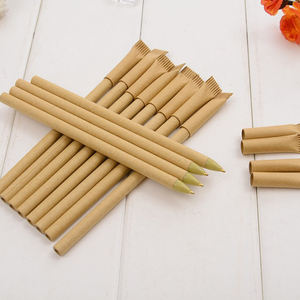 Custom logo Eco Friendly Recyclable Kraft Rolling Paper Ball Pen Set with Gift Box - Product Image 5