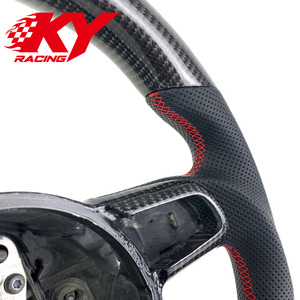 Volant sport personnalisé en fibre de carbone pour Audi TT TTS TTRS R8 V8 V10 A7 A4 A5 S3 S4 S5 RS5 B8 A6 S6 RS6 C6 RS4 C7 Q5 - Product Image 2