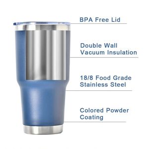 Gobelet isotherme personnalisé de 30 oz à double paroi en acier inoxydable, tasse à café et à eau à prix abordable, tasses de voyage pour voiture de 30 oz avec couvercle - Product Image 3
