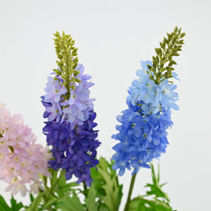 Fleur artificielle réaliste en soie de 88 cm, queue de renard bleu lys, pour bougies de désert, décoration florale intérieure, bouquet de mariée, fête - Product Image 2