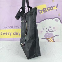 Sac de courses personnalisé à fermeture éclair, pliable, imperméable, à cinq compartiments, en tissu polyester, sac à main, sac à bandoulière pour supermarché, sac d'exportation