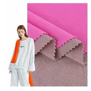 Matière biologique certifiée Gots 100% coton biologique tricoté tissu éponge français pour vêtements pour femmes
