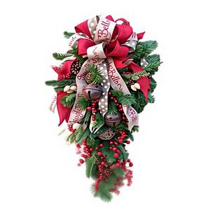 เครื่องประดับแขวนประตูคริสต์มาสทำมือจาก PVC รักษ์โลก ทันสมัย สำหรับตกแต่งภายในบ้านในช่วงเทศกาลและงานวันเกิด จำนวน 1 ชิ้น - Product Image 1