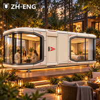 Capsule préfabriquée en aluminium de conception européenne K6, pour hôtel en forêt, bureau, location de vacances, complexe hôtelier