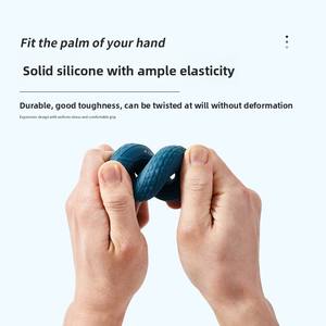 Anillo de Ejercicio de Silicona Ajustable de Alta Calidad con Logotipo Personalizado, de 20 a 80 Libras, para Entrenamiento de Dedos y Fortalecimiento de Agarre - Product Image 3