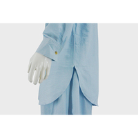 Chemise musulmane décontractée respirante pour hommes, style Abaya arabe, nouvelle collection 2025, design boutonné, manches longues, style malaisien du Moyen-Orient