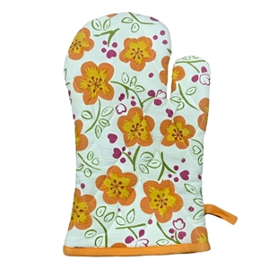 Gant de four à hautes températures de coton de lin blanc de sublimation de Offres Spéciales pour la cuisine - Product Image 1