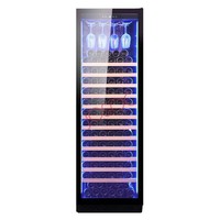 Cave à vin électrique en acier inoxydable avec écran tactile, réfrigérateur à vin avec serrure et clé, compresseur 458L pour usage domestique et hôtelier