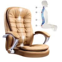 Chaise de bureau pivotante de direction de luxe Offre Spéciale chaise de gestion en cuir de haute qualité appui-tête réglable meubles modernes en gros