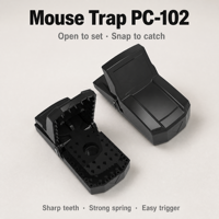 Piège à rats et à souris en plastique ABS durable pour la lutte antirongeurs à l'intérieur et à l'extérieur pour le bureau et l'hôtel