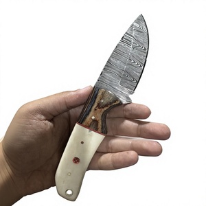 Couteaux Rajput à lame fixe en acier Damas, manche en bois Pakka bleu, garantie de 3 ans - Personnalisable pour la chasse - Product Image 2