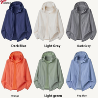 Veste de protection solaire unisexe TIMETEX personnalisée UPF50+, légère, à séchage rapide, respirante, pliable, à capuche, pour la randonnée en plein air, OEM