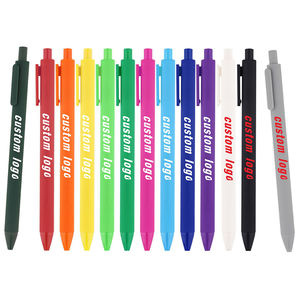 Pulpen Promosi Grosir Murah, Pulpen Gel Plastik Multiwarna dengan Logo Kustom, Pulpen Hotel - Product Image 1