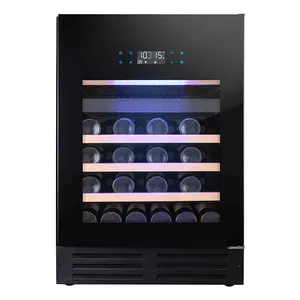 Vinopro 135L 46 Bottles Electric Wine Coolers With Smart Temperature Control System Glass Door Dual Zone Wine Chiller