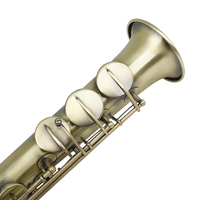 Professional Instruments Playing High Quality Wind Instruments Slade Straight Abalone Shell Saxophone